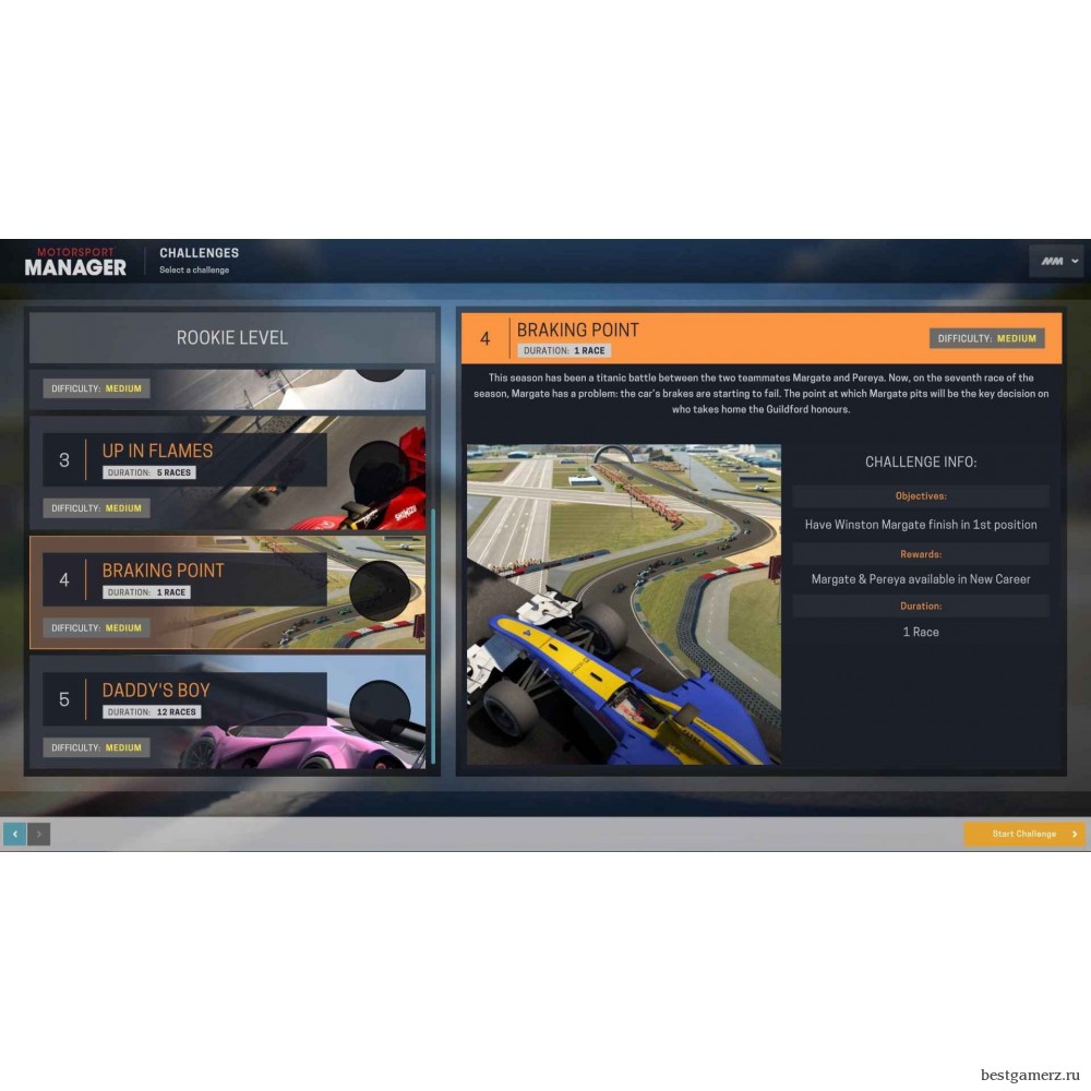 Motorsport Manager - Challenge Pack