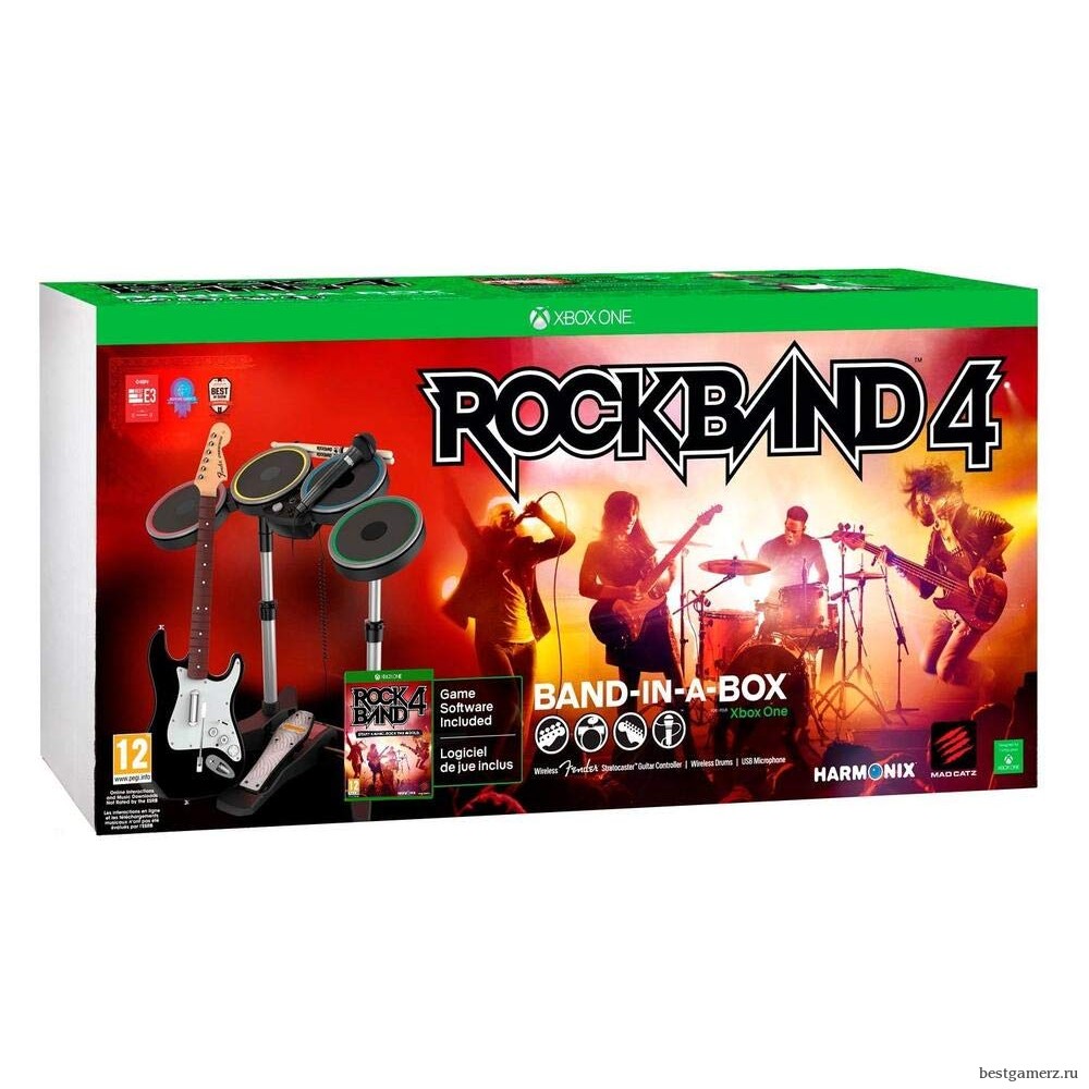 Rock Band 4 Band in a Box Bundle (Игра + Гитара + Барабаны + Микрофон) 