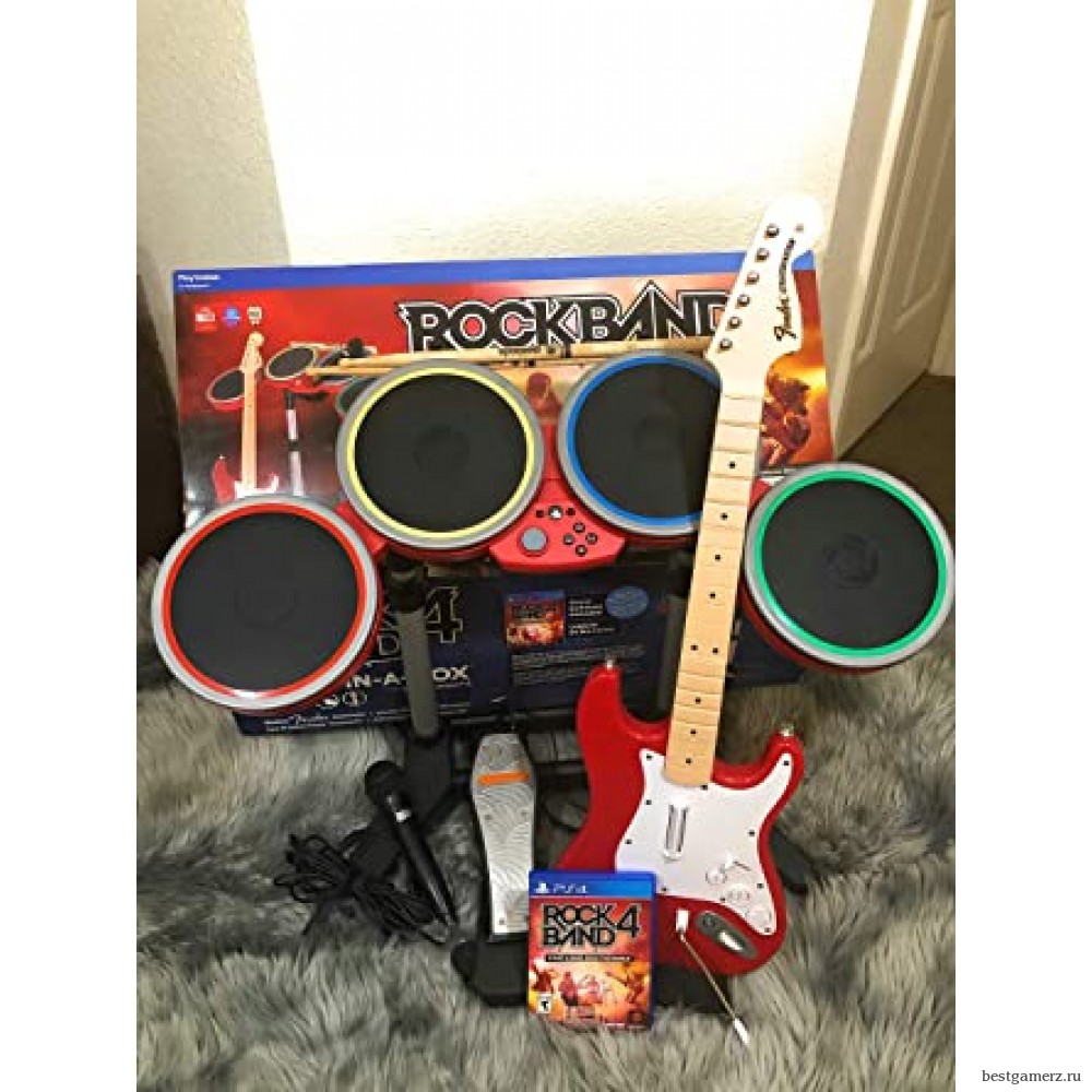 Rock Band 4 Band in a Box Bundle (Игра + Гитара + Барабаны + Микрофон) 