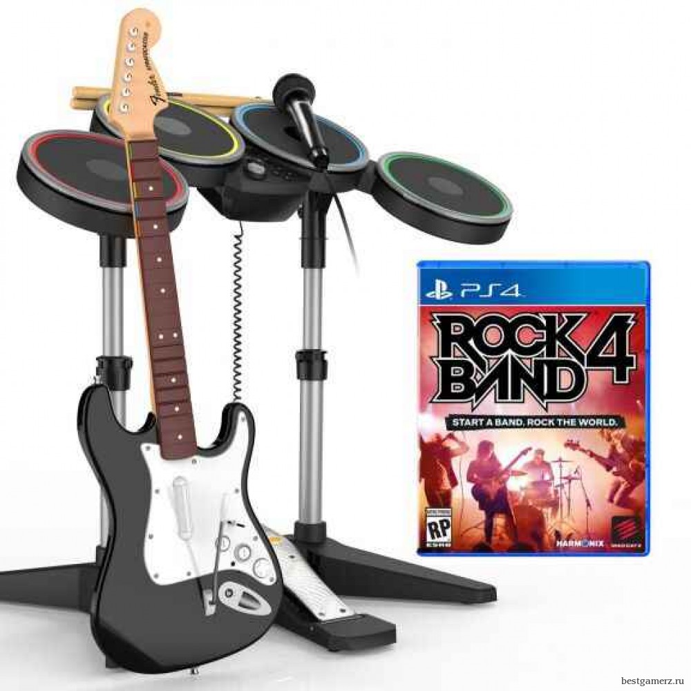 Rock Band 4 Band in a Box Bundle (Игра + Гитара + Барабаны + Микрофон) 