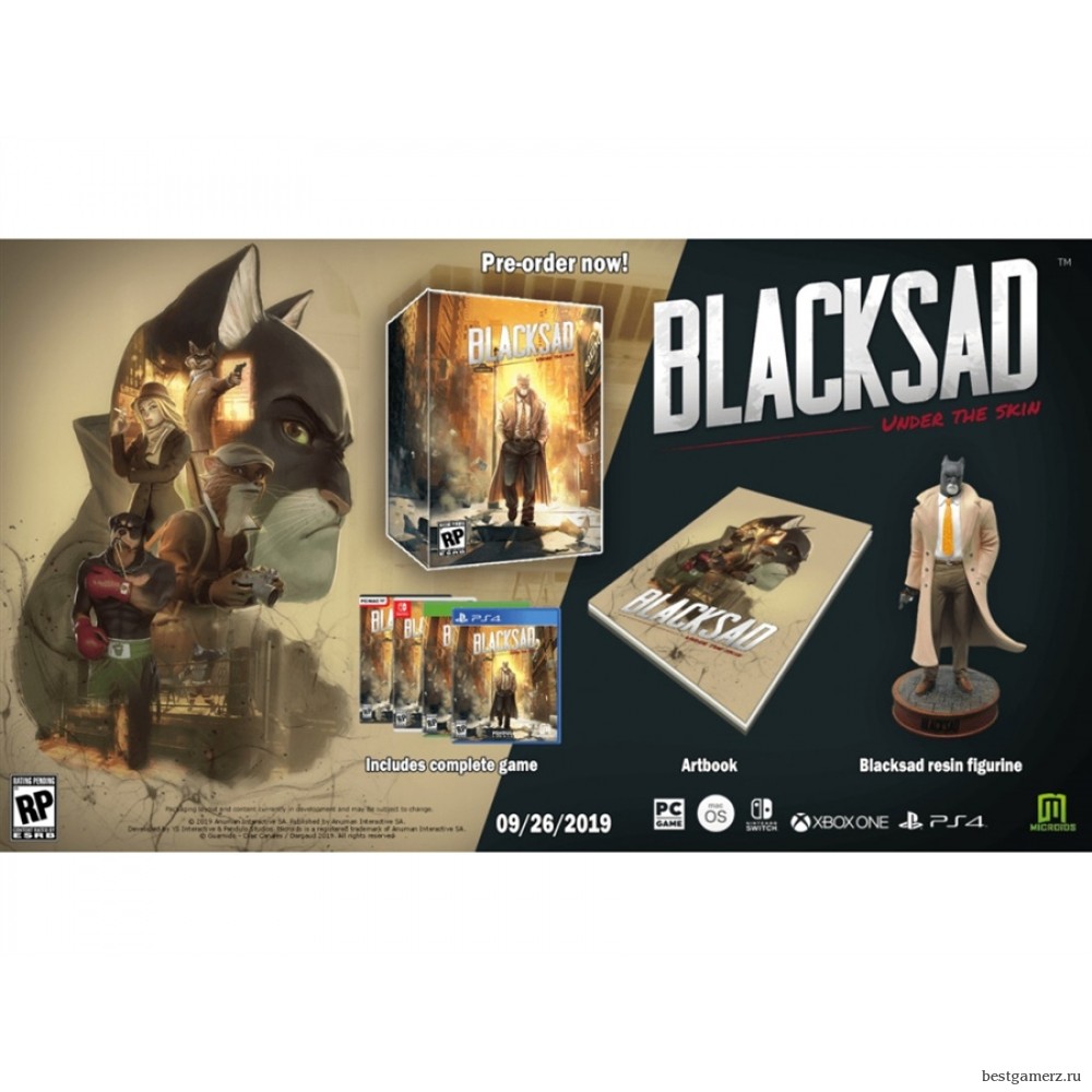 Коллекционное издание Blacksad: Under the Skin Collector Edition PS4