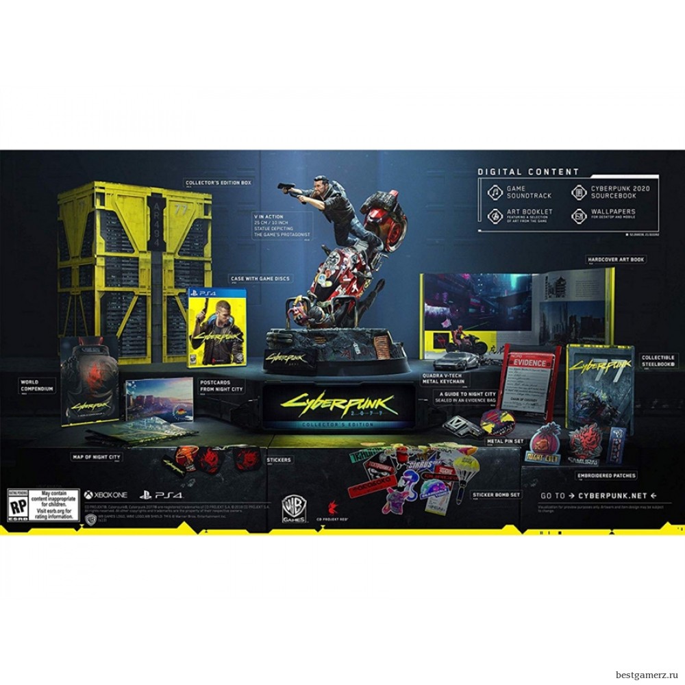 Коллекционное издание Cyberpunk 2077 - Collector's Edition PS4